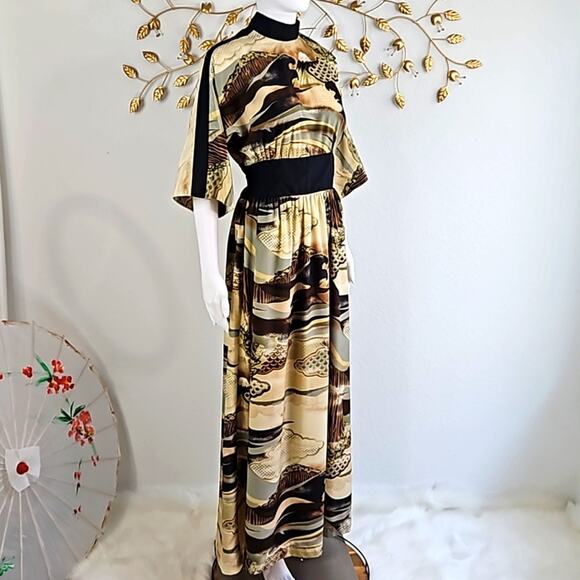 Vintage Robbie Bee Island Inspired Maxi Dress Size 11/12 - Picture 4 of 10